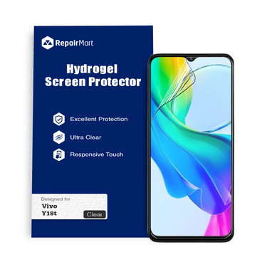 Vivo Y18t Compatible Premium Hydrogel Screen Protector With Full Coverage Ultra HD